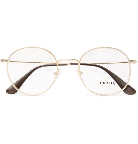 prada 53 mm round glasses|prada round glasses frames.